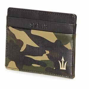 The Ambassador Camouflage Leather Cardholder (Without Key Ring)